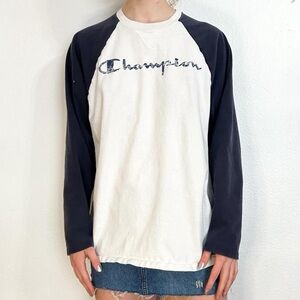 champion raglan baseball tee
